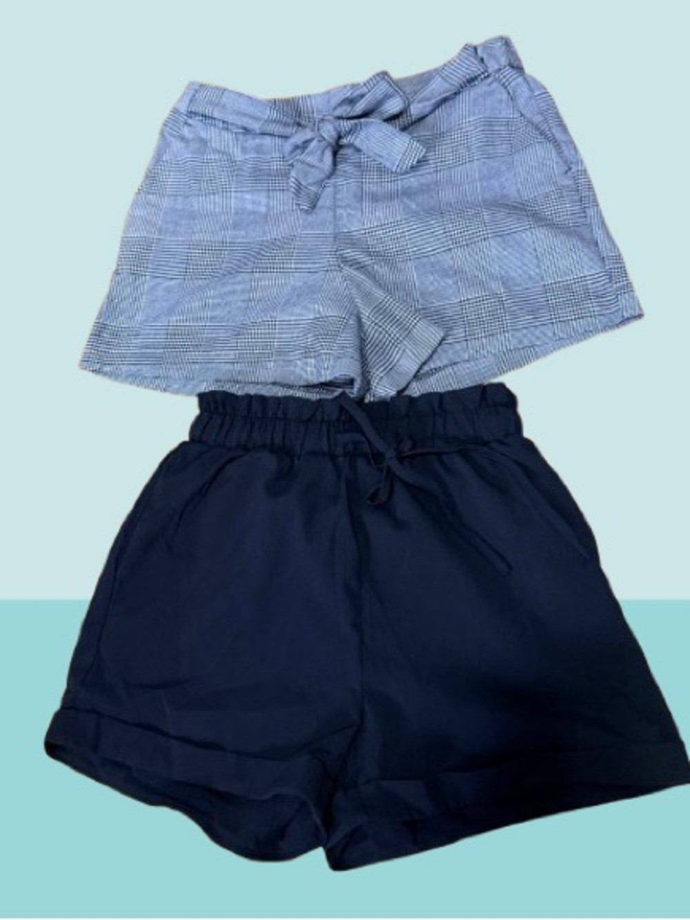 High waist short pants (2 pcs)